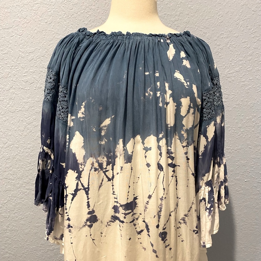 Surf Gypsy Boho Bell Sleeve Blouse